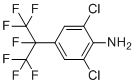 CAS # 273735-64-1, 2,6-Dichloro-4-(1,1,1,2,3,3,3-heptafluoropropan-2-yl)aniline