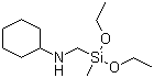 CAS # 27445-54-1, [(Methyldiethoxysilyl)methyl]aminocyclohexane, N-Cyclohexylaminomethylmethyldiethoxysilane