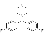 structure of CAS# 27469-60-9, 4,4'-Difluorobenzhydrylpiperazine