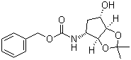 structure of CAS# 274693-53-7, N-[(3aS,4R,6S,6aR)-四氢-6-羟基-2,2-二甲基-4H-环戊烯并-1,3-二氧戊环-4-基]氨基甲酸苄酯
