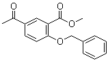 structure of CAS# 27475-09-8, Methyl 5-acetyl-2-(phenylmethoxy)benzoate