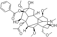 structure of CAS# 2752-64-9, Mesaconitine