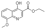 CAS # 27568-04-3, Ethyl 4-hydroxy-8-methoxy-3-quinolinecarboxylate, NSC 196905