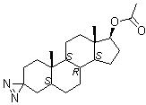 CAS # 2760-21-6, (5alpha,17beta)-Spiro[androstane-3,3'-[3H]diazirin]-17-ol 17-acetate
