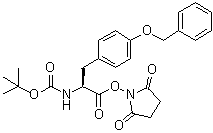 CAS # 27601-29-2, N-[(1,1-Dimethylethoxy)carbonyl]-O-(phenylmethyl)-L-tyrosine 2,5-dioxo-1-pyrrolidinyl ester, NSC 334285
