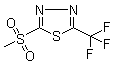 structure of CAS# 27603-25-4, 2-(甲磺酰基)-5-(三氟甲基)-1,3,4-噻二唑