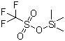 CAS # 27607-77-8, Trimethylsilyl trifluoromethanesulfonate, Trifluoromethanesulfonic acid trimethylsilyl ester, Trimethylsilyl triflate