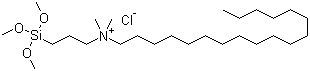 CAS # 27668-52-6, Dimethyloctadecyl[3-(trimethoxysilyl)propyl]ammonium chloride, [3-(Trimethoxysilyl)propyl]octadecyldimethylammonium chloride