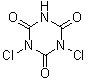 structure of CAS# 2782-57-2, 二氯异氰脲酸