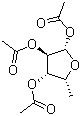structure of CAS# 27821-07-4, beta-D-5-脱氧呋喃木糖三乙酸酯