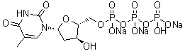 structure of CAS# 27821-54-1, 胸苷 5'-三磷酸酯三钠盐
