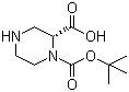 structure of CAS# 278788-60-6, (R)-1-Boc-哌嗪-2-羧酸