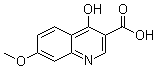 structure of CAS# 28027-17-0, 4-Hydroxy-7-methoxy-3-quinolinecarboxylic acid