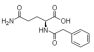 structure of CAS# 28047-15-6, N2-(2-苯乙酰基)-L-谷氨酰胺