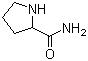 CAS # 2812-47-7, DL-Proline amide, Pyrrolidine-2-carboxylic acid amide, 2-Pyrrolidinecarboxamide