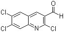 structure of CAS# 281208-97-7, 2,6,7-三氯-3-喹啉甲醛