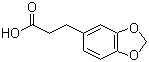 CAS # 2815-95-4, 1,3-Benzodioxole-5-propanoic acid, 3,4-(Methylenedioxy)hydrocinnamic acid , 1,3-Benzodioxole-5-propionic acid, 3,4-Methylenedioxydihydrocinnamic acid, 3-(3,4-Methylenedioxyphenyl)propionic acid