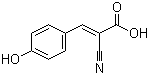 alpha-Cyano-4-hydroxycinnamic acid molecular structure (CAS 28166-41-8)