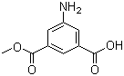 structure of CAS# 28179-47-7, 5-Aminoisophthalic acid monomethyl ester