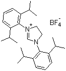structure of CAS# 282109-83-5, 1,3-双(2,6-二异丙苯基)-4,5-二氢咪唑四氟硼酸盐