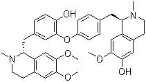 CAS # 2831-75-6, Daurinoline, (1R)-1,2,3,4-Tetrahydro-1-[[4-[2-hydroxy-5-[[(1R)-1,2,3,4-tetrahydro-6,7-dimethoxy-2-methyl-1-isoquinolinyl]methyl]phenoxy]phenyl]methyl]-7-methoxy-2-methyl-6-isoquinolinol