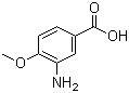 3-Amino-4-methoxybenzoic acid molecular structure (CAS 2840-26-8)