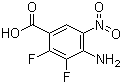 structure of CAS# 284030-57-5, 4-氨基-2,3-二氟-5-硝基苯甲酸