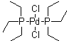 structure of CAS# 28425-04-9, Bis(triethylphosphine)palladium dichloride