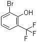 2-Bromo-6-(trifluoromethyl)phenol molecular structure (CAS 2844-05-5)