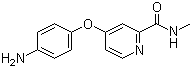 structure of CAS# 284462-37-9, 4-(4-氨基苯氧基)-N-甲基-2-吡啶甲酰胺