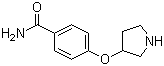 structure of CAS# 28490-66-6, 4-(吡咯烷-3-氧基)苯甲酰胺
