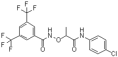 CAS 登录号：285986-88-1, N-[2-[(4-氯苯基)氨基]-1-甲基-2-氧代乙氧基]-3,5-二(三氟甲基)苯甲酰胺