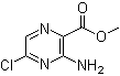 structure of CAS# 28643-16-5, 3-Amino-5-chloropyrazine-2-carboxylic acid methyl ester