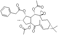 CAS # 28649-59-4, Euphorbiasteroid, 6,20-Epoxylathyrol phenylacetate diacetate, Benzeneacetic acid (1aR,2'R,2E,4aR,6S,7S,7aR,8S,11aS)-4a,8-bis(acetyloxy)-1,1a,4,4a,5,6,7,7a,8,10,11,11a-dodecahydro-1,1,3,6-tetramethyl-4-oxospiro[9H-cyclopenta[a]cyclopropa[f]cycloundecene-9,2'-oxiran]-7-yl ester, Benzeneacetic acid 4a,8-bis(acetyloxy)-1,1a,4,4a,5,6,7,7a,8,10,11,11a-dodecahydro-1,1,3,6-tetramethyl-4-oxospiro[9H-cyclopenta[a]cyclopropa[f]cycloundecene-9,2'-oxiran]-7-yl ester