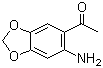 6'-氨基-3',4'-亚甲二氧基苯乙酮分子结构 (CAS 28657-75-2)