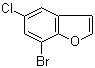 structure of CAS# 286836-07-5, 7-溴-5-氯苯并呋喃
