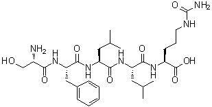 CAS 登录号：287184-84-3, L-丝氨酰-L-苯丙氨酰-L-亮氨酰-L-亮氨酰-N5-(氨基羰基)-L-鸟氨酸