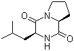 CAS # 2873-36-1, Cyclo(L-prolyl-L-leucyl), Cyclo(-Leu-Pro), Cyclo(L-leucyl-L-prolyl), 3-Isobutylhexahydropyrrolo[1,2-a]pyrazine-1,4-dione