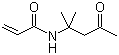 structure of CAS# 2873-97-4, 双丙酮丙烯酰胺