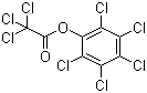 Pentachlorophenyl trichloroacetate molecular structure (CAS 2879-60-9)