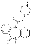 CAS # 28797-61-7, Pirenzepine, Gastrozepin, 11-[2-(4-Methylpiperazin-1-yl)acetyl]-5H-pyrido[2,3-b][1,4]benzodiazepin-6-one