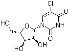 CAS # 2880-89-9, 5-Chlorouridine, 5-Chloro-1-[(3R,4S,5R)-3,4-dihydroxy-5-(hydroxymethyl)oxolan-2-yl]pyrimidine-2,4-dione
