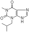 CAS # 28822-58-4, 3-Isobutyl-1-methylxanthine, 3,7-Dihydro-3-isobutyl-1-methyl-1H-purine-2,6-dione