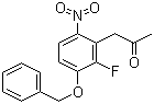 structure of CAS# 288385-98-8, 3-乙酰甲基-1-苄氧基-2-氟-4-硝基苯