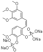 CAS # 288847-34-7, Combretastatin A1 diphosphate tetrasodium salt, Tetrasodium combretastatin A1 diphosphate