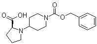 structure of CAS# 289677-06-1, 4-[(2S)-2-羧基-1-吡咯烷基]-1-哌啶甲酸 1-苄酯