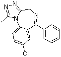 structure of CAS# 28981-97-7, 阿普唑仑