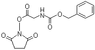 N-[(Phenylmethoxy)carbonyl]-glycine 2,5-dioxo-1-pyrrolidinyl ester molecular structure (CAS 2899-60-7)
