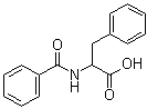 structure of CAS# 2901-76-0, N-苯甲酰基-DL-苯丙氨酸