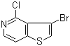 structure of CAS# 29064-82-2, 3-溴-4-氯噻吩并[3,2-c]吡啶